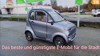 Kabinenroller Flow das ideale Mini EAuto für die Stadt und Kurzstrecke Elektromobil EMobil 45 kmh [upl. by Luhar988]