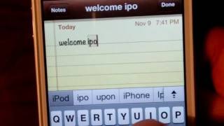 Enable Hidden iOS 5 Autocorrect Keyboard Bar [upl. by Damick]