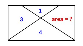 Find the missing area  A Very Nice Geometry Problem [upl. by Kowtko]