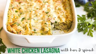 WHITE CHICKEN LASAGNA  easy to prep ahead  The Recipe Rebel [upl. by Dunlavy446]