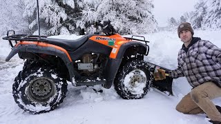 I Bought The Cheapest Plowing ATV and Tested It In DEEP Snow [upl. by Ibbetson543]