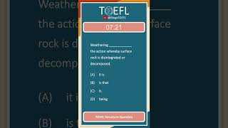 TOEFL Grammar Practice 335  Structure Questions Verb [upl. by Eniamurt]