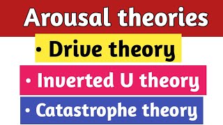 Arousal theories in sports psychology Drive theory  catastrophe theory Inverted U theory [upl. by Atikel]