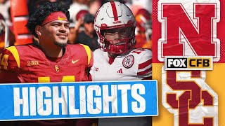 Nebraska Cornhuskers vs USC Trojans Highlights  FOX College Football [upl. by Inglebert854]