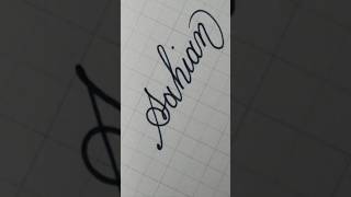 ☆Sahian☆ calligraphy handwriting lettering writing signature art shortvideo [upl. by Ostler]