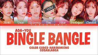 AOA 「Bingle Bangle」 7 Members ver Color Coded Lyrics HanRomEng [upl. by Haelem75]