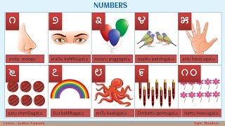 Spoken Kannada  Sample class for Numbers in Kannada [upl. by Perlman318]