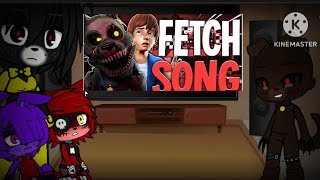 Fnia react to fazbears frights fetch 💜gacha club💜 [upl. by Colas149]