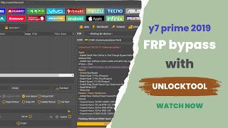 huawei y7 prime 2019 frp bypass unlock tool [upl. by Ynes]