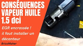 Conséquence vapeur huile moteur  Vanne EGR encrassée [upl. by Dnalkrik]