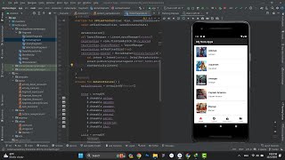 Tutorial BottomNavigation  Fragment  RecyclerView dengan Kotlin [upl. by Ramoh]