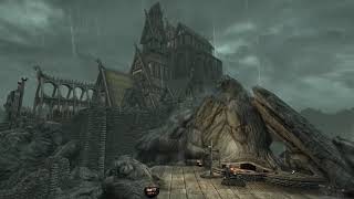 Skyrim Music amp Ambience  Rainy Towns 10 Hours [upl. by Asim]