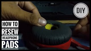 How to resew headphone ear pads DIY [upl. by Mutua956]