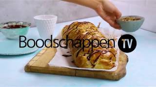 Vlechtbrood met chocoladeglazuur  Boodschappen TV [upl. by Nieberg]