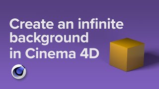 Create an infinite background in Cinema 4D  C4D R25 [upl. by Rosy948]