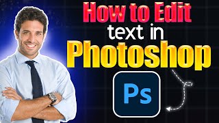 How to edit text in Photoshop [upl. by Swan]