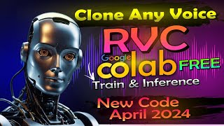 Clone Any Voice  RVC Google Colab Free Train amp Inference  Full Tutorial [upl. by Nosmas504]