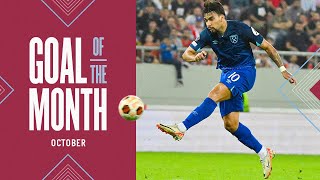 Paquetas Wonder Volley Impressive Kudus Strike amp Dan Rigge Rocket 🚀  Goal Of The Month October [upl. by Winchester800]