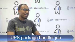 UPS Interview  Package Handler [upl. by Nacnud]