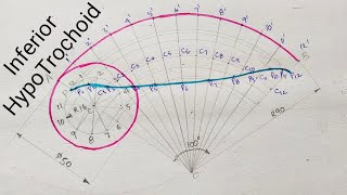 Inferior HypotrochoidCycloidsEngg Drawing Engg Graphics [upl. by Sink]