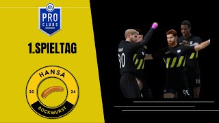 1Spieltag  Pro Clubs EA FC 25  FC Black Dudes vs Hansa Bockwurst [upl. by Anirtal295]