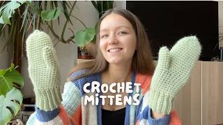 🧤 CROCHET MITTENS  beginner friendly step by step tutorial [upl. by Barnet]