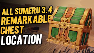 All Sumeru Desest Remarkable Chest Location  Genshin Impact 34 [upl. by Elrod438]