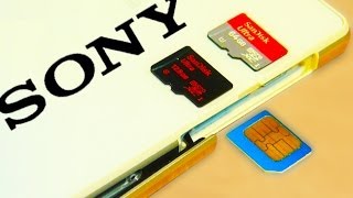 Sony Xperia Z2 Micro SD  Sim Card Install Setup Format [upl. by Anircam221]