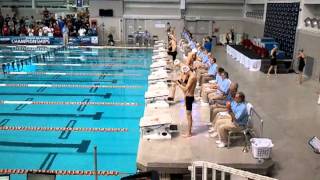 Matt Ellis wins 100 yard freestyle at Junior Nationals  December 10 2011 [upl. by West168]