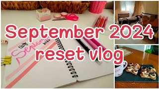 September Reset vlog September bullet journal Deep cleaning Brain Dump [upl. by Jordan]