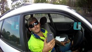 QPS Attempted RBT  Drivers Footage Merged with QPS Footage  Cooroy Queensland Australia [upl. by Weingarten254]