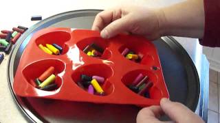 How to make heart shaped crayons [upl. by Llenrahc842]