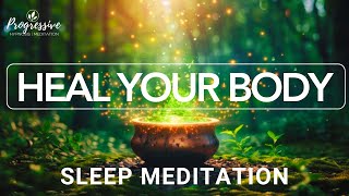 Sleep Meditation with Full Body Healing  Your Mind Knows how to Heal You  Tap into its POWER [upl. by Attenyl570]