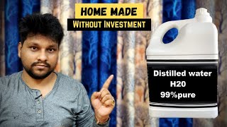 How to make Distilled water Deionized water  Hindi   Making Distilled water  Distilling [upl. by Shandee]