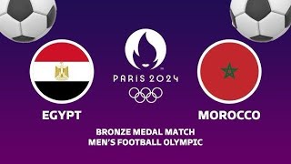 Marruecos vs Egipto Olimpiadas 2024 Medalla de bronce [upl. by Ynnob13]