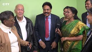 Jersey City Official Ribbon Cutting Santhigram Wellness Kerala Ayurveda [upl. by Leur]