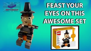 LEGO Store Exclusive  Set 40204  2016 Thanksgiving  Pilgrims Feast  Build and Review [upl. by Nesnaj]