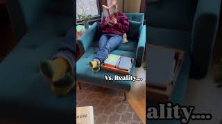 How you imagine people will react to you finishing a book vs reality shorts books funny reading [upl. by Irrahs77]