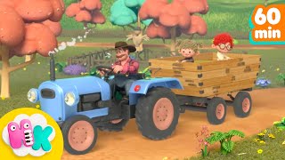 Chanson du tracteur 🚜🐮 Chansons à la ferme pour Enfants  HeyKids en Français [upl. by Rolan]