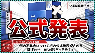 【今週の自作PCニュース】intel 1314世代の不具合について初の公式発表が公開！NAND増産でついにSSD値下げなるか？待望のDDR5版宝石メモリ登場！（2024年6月4週目） [upl. by Llehsram119]