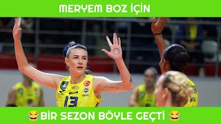 Meryem Boz İçin Bir Sezon Böyle Geçti 😂😂😂 volleyball meryemboz fenerbahçeopet voleybol volley [upl. by Eissed]