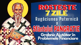 Cea Mai Puternică Rugăciune  Grabnic Ajutătoare in Probleme Financiare către Sfântul Pangratie [upl. by Miarzim]