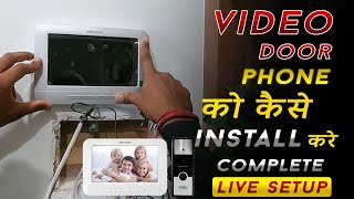 How to Install Hikvision Video Door Phone  Video Door Phone को कैसे Install करे  Bharat Jain [upl. by Gellman]