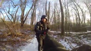 Ice Skating a Mountain Bike Trail in West Michigan [upl. by Ibocaj]