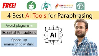 How to paraphrase using AI tools Best free AI tools for paraphrasing Rewrite manuscriptAssignment [upl. by Arikal945]