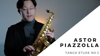 【Classical Saxophone Solo Performance】 Astor Piazzolla Tango Etude No3 by Wonki Lee [upl. by Kayle74]