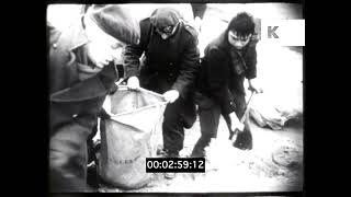 1953 Holland North Sea Flood Natural Disaster 16mm [upl. by Wager439]