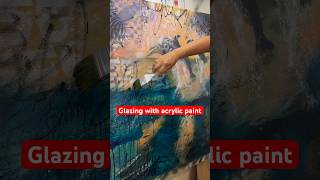 Glazing with acrylic paint art painting arttutorial [upl. by Florie]