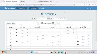 Stundenplan im Schulmanager Gymnasium Landsberg [upl. by Teeter]