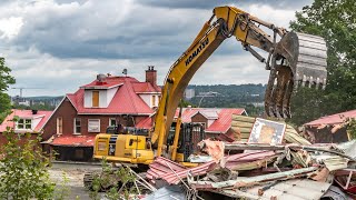 Infamous Hells Angels bunker in Sherbrooke torn down [upl. by Nyrehtac337]